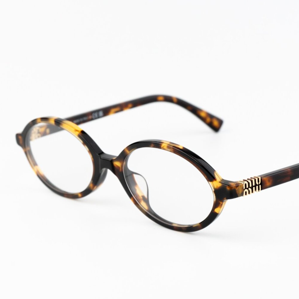 NEW Miu Miu MU04ZSF VAU08N REGARD Honey Havana Clear Unisex Sunglasses 0MU 04ZSF - Picture 7 of 11